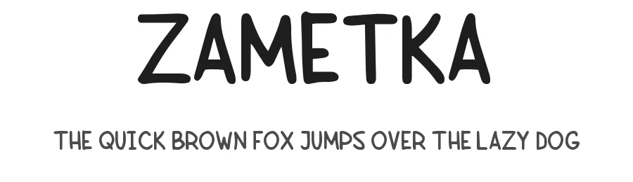 Zametka — Script Handwritten Font