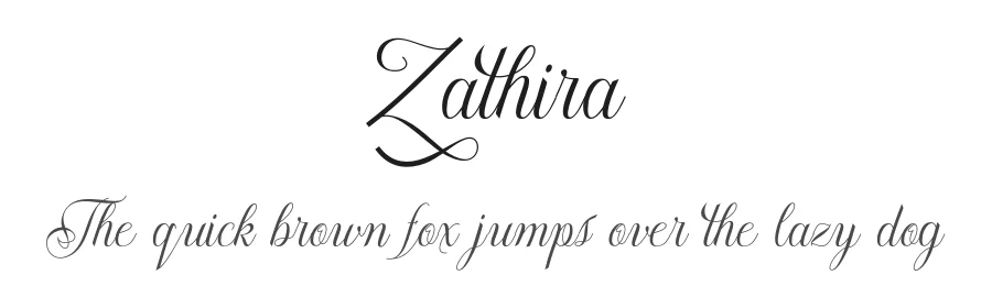 Zathira by Gian Studio — Script Handwritten Font