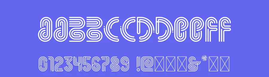 Zebra Stripes by Monika Gause — Display Font — thumbnail 3