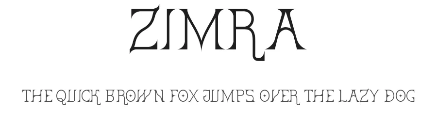 Zimra by Zsófia Bányai — Serif Font