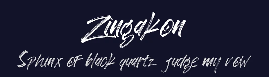Zingakon — Script Handwritten Font — thumbnail 2