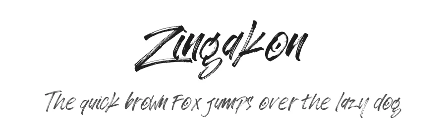 Zingakon β Script Handwritten Font