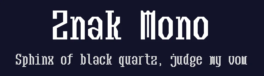 Znak Mono by frongile — Slab Serif Font — thumbnail 2