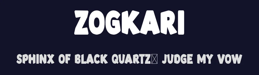 Zogkari by Christos Lentzaris — Display Font — thumbnail 2