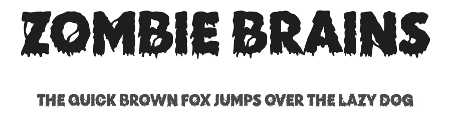 Zombie Brains by Jimtype Studio — Display Font