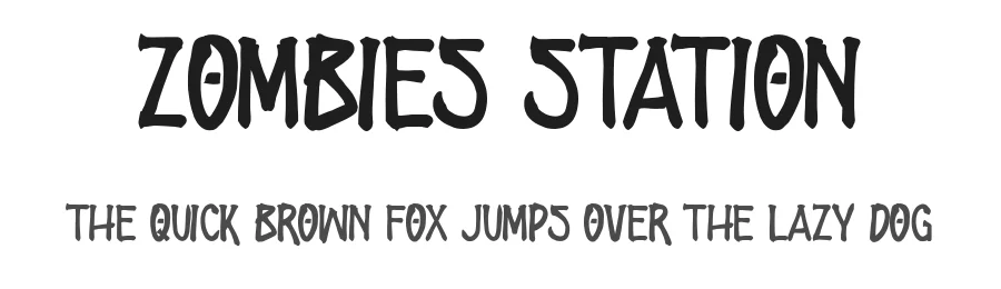 Zombies Station — Script Handwritten Font