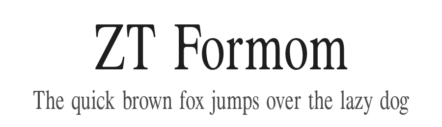ZT Formom by Khaiuns — Serif Font