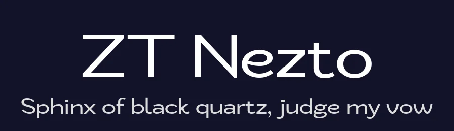 ZT Nezto — Sans Serif Font — thumbnail 2