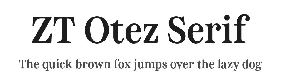 ZT Otez Serif