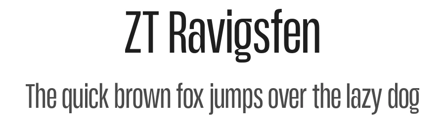 ZT Ravigsfen — Sans Serif Font