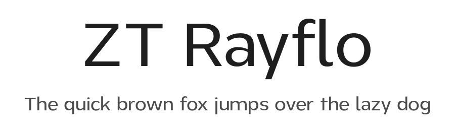 ZT Rayflo by Khaiuns β Sans Serif Font