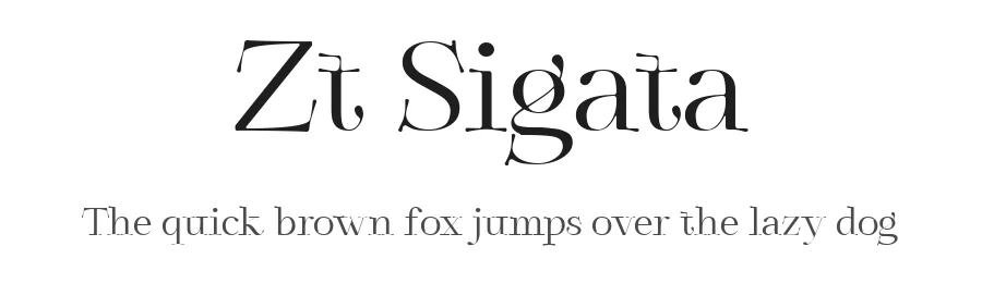 Zt Sigata by khaiuns β Sans Serif Font