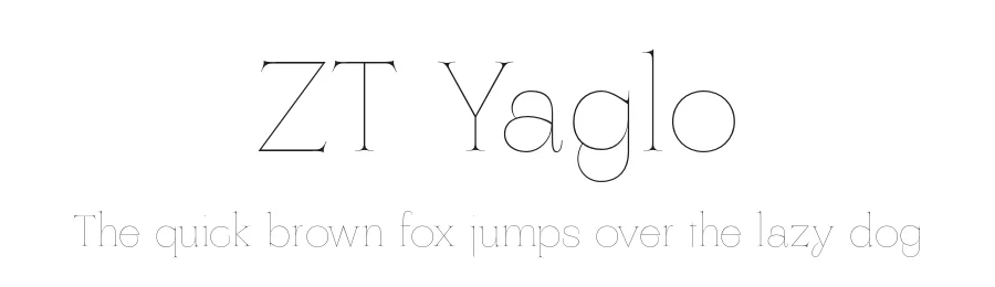 ZT Yaglo by Khaiuns — Serif Font