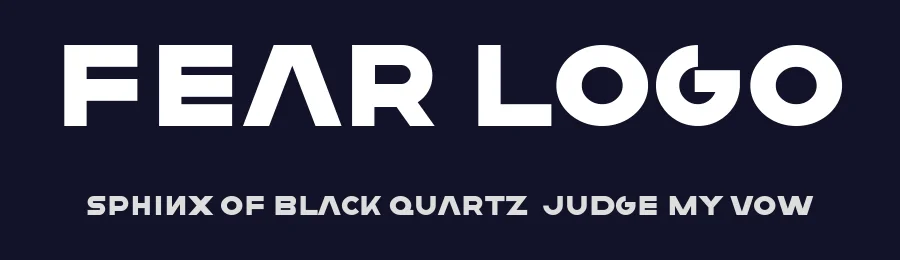 Fear Logo by ffeeaarr — Display Font — thumbnail 2