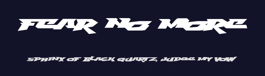 Fear No More by !!!Cornertype Studio — Display Font — thumbnail 2