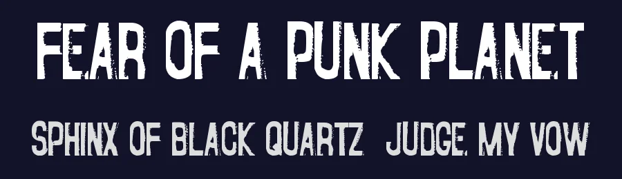 Fear of a Punk Planet by Pennyzine — Decorative Font — thumbnail 2