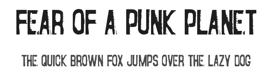 Fear of a Punk Planet by Pennyzine — Decorative Font