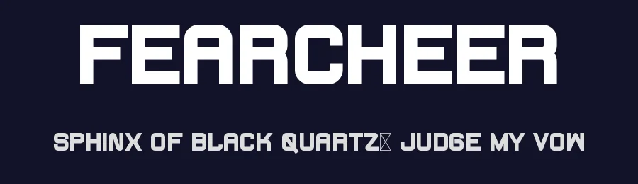 Fearcheer by NihStudio — Sans Serif Font — thumbnail 2