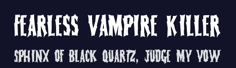 Fearless Vampire Killer by Gaut Fonts — Decorative Font — thumbnail 2