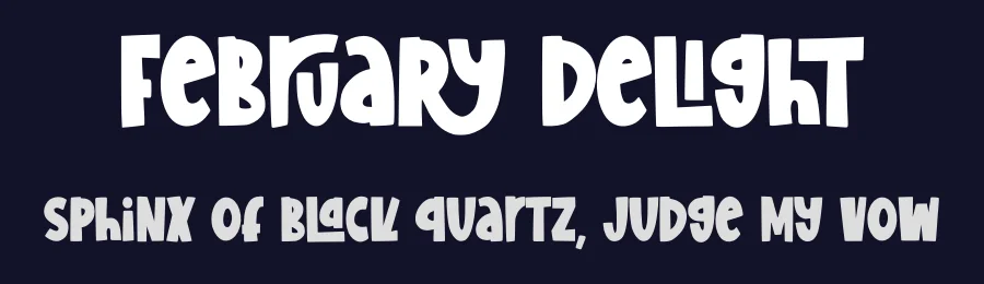 February Delight by Abo Daniel Studio — Decorative Font — thumbnail 2
