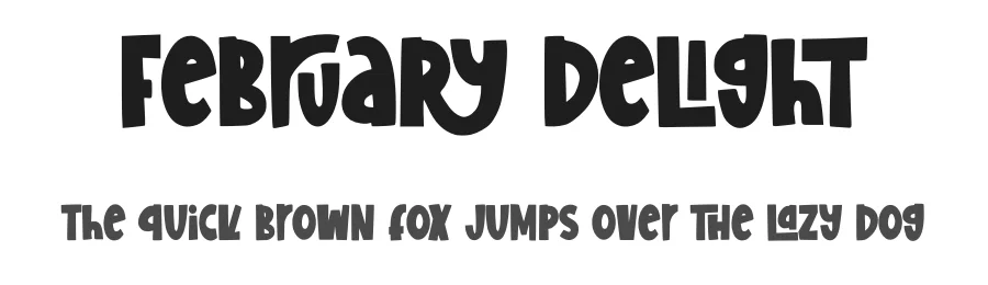 February Delight by Abo Daniel Studio — Decorative Font