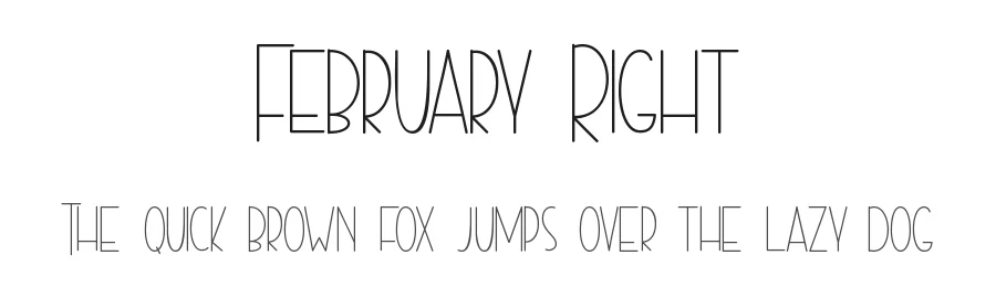 February Right by Endri Sulistyawan — Decorative Font