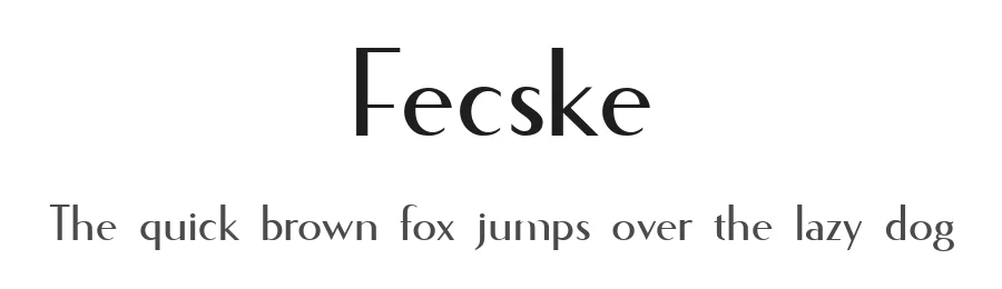 Fecske by Roland Huse Design — Sans Serif Font