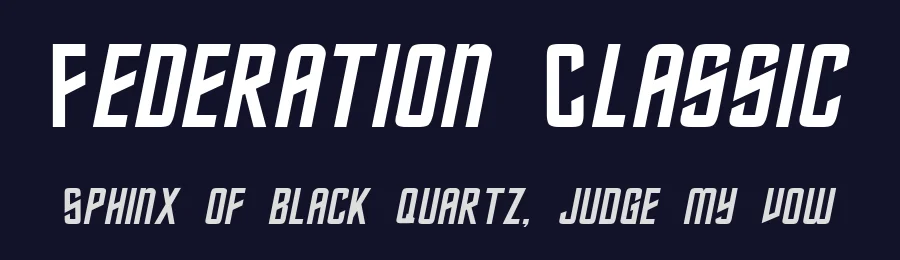 Federation Classic — Display Font — thumbnail 2