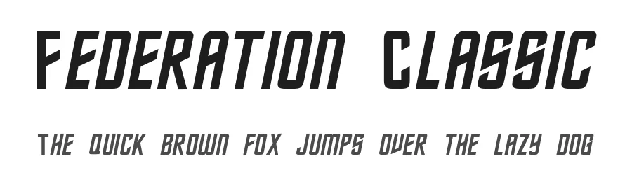 Federation Classic — Display Font