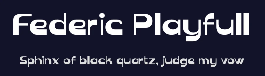 Federic Playfull by Denustudios — Decorative Font — thumbnail 2
