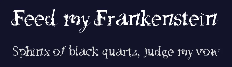 Feed my Frankenstein by Will Haun — Decorative Font — thumbnail 2