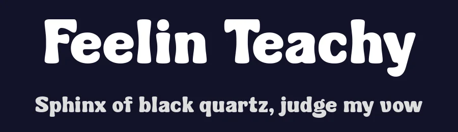 Feelin Teachy by HansCo — Decorative Font — thumbnail 2
