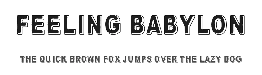 Feeling Babylon by Juha Korhonen — Decorative Font