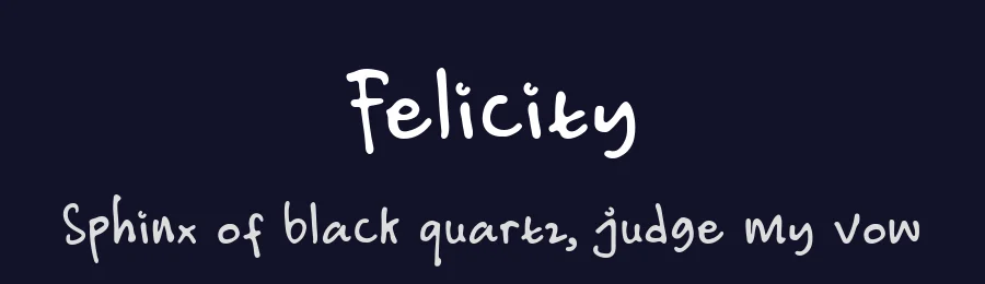 Felicity by M Ramdan S Ganesa P — Script Handwritten Font — thumbnail 2