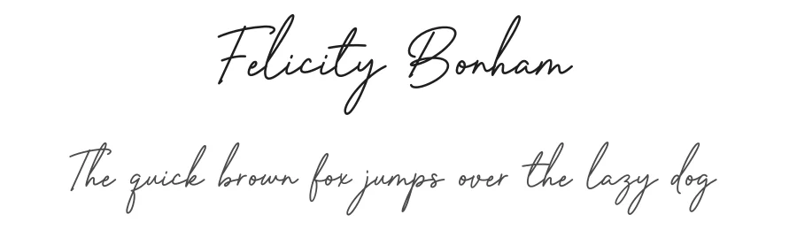 Felicity Bonham by Jimtype Studio — Script Handwritten Font