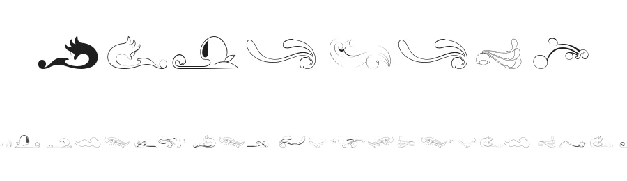 Felicity by dcoxy - Greg Medina — Dingbats Font
