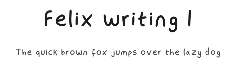 Felix writing 1