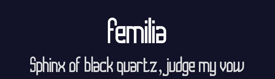 Femilia by IHD — Sans Serif Font — thumbnail 2