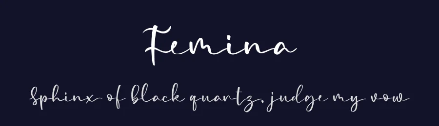 Femina by Blankids — Script Handwritten Font — thumbnail 2