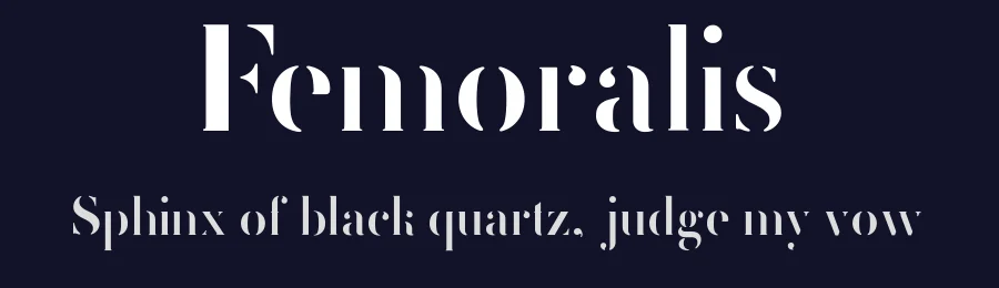 Femoralis by LukerType — Decorative Font — thumbnail 2