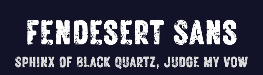 Fendesert Sans by Edignwn Type — Decorative Font — thumbnail 2