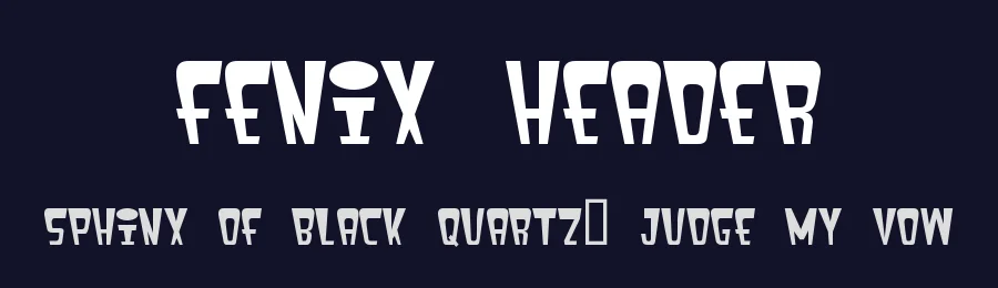 Fenix Header by Grafito Design — Display Font — thumbnail 2