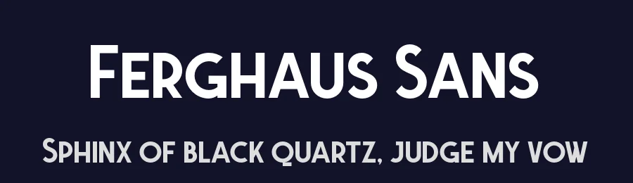 Ferghaus Sans by Twicolabs Fontdation — Sans Serif Font — thumbnail 2