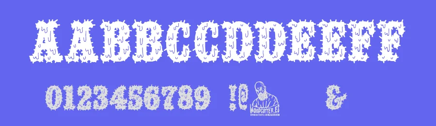 Feriante Drogado by Woodcutter — Decorative Font — thumbnail 3