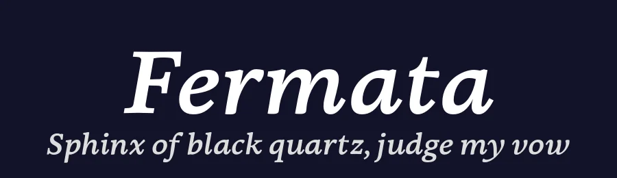 Fermata by Taimur Hyat — Serif Font — thumbnail 2