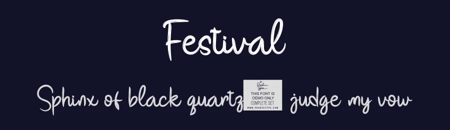 Festival by productype.com — Script Handwritten Font — thumbnail 2