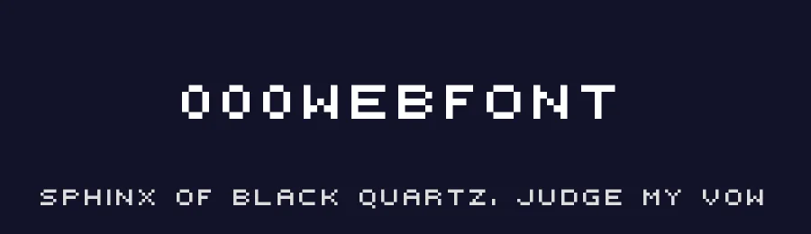 000webfont by memesbruh03 — Display Font — thumbnail 2