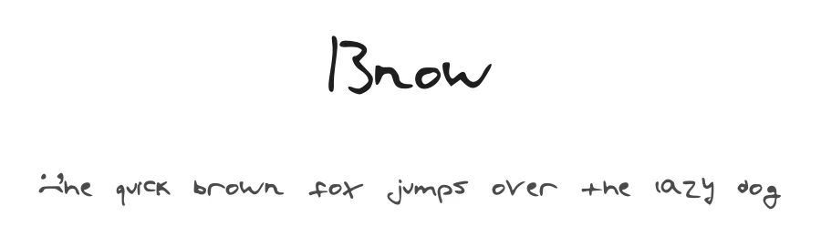 13now — Script Font