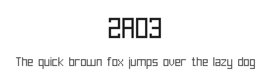 2A03 by memesbruh03 — Display Font