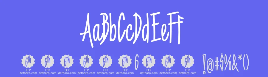 6thAniversario by deFharo — Script Font — thumbnail 3